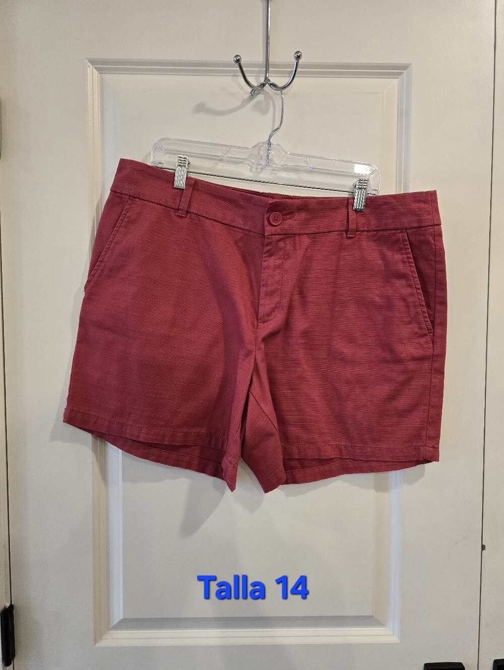 LOFT Coral-Red Women’s Bermuda Shorts